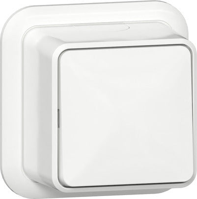 Gira Interruptor De Superficie Intermedio Blanco Puro - 310711