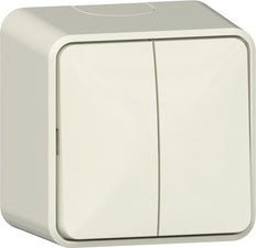Gira Serie Montaje En Superficie Interruptor De Palanca Doble Crema Blanco - 310512
