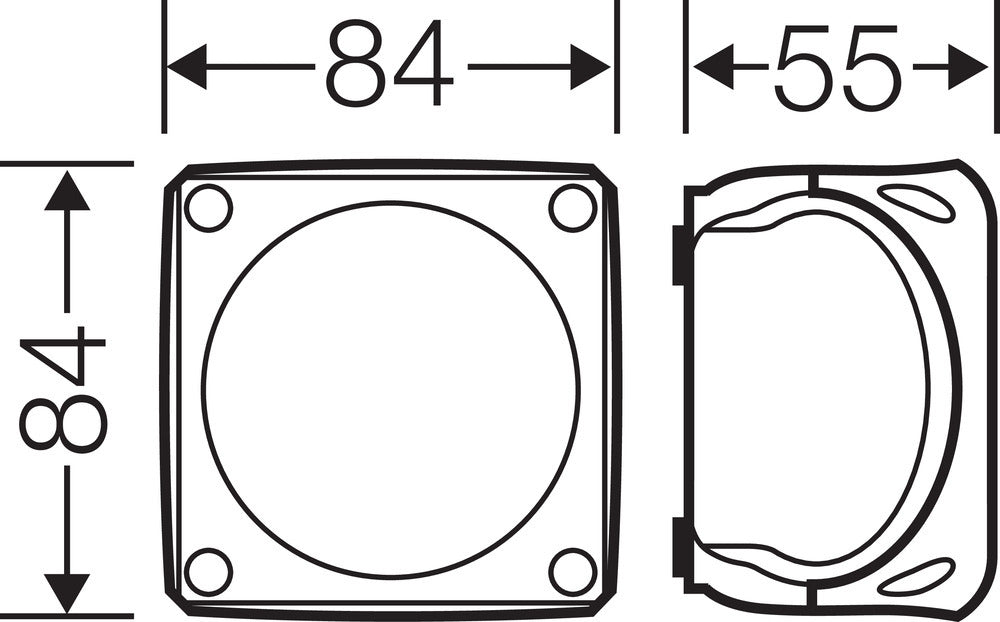 Caja De Conexiones Hensel IP66 Con Membranas - DK 0100 G [2 Piezas]