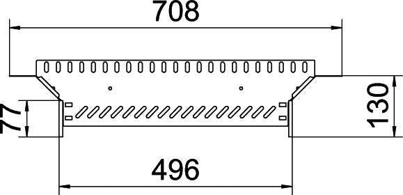 Conector En T Para Canaleta 60x500 Acero Galvanizado - 6042121