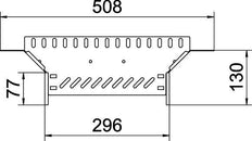 Bandeja De Cable T Pieza Adición 60x300 Acero Galvanizado - 6042117