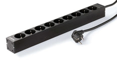 Unidad De Distribución De Energía 16A 9 Salida Schuko Negra - PLA416-9-BL