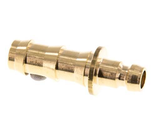 Brass DN 6 Mold Coupling Plug 9.5 mm Hose Pillar [2 Pieces]