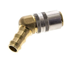 Latón DN 9 Enchufe de anclaje del molde 12,7 mm Pilar de la manguera 45 grados
