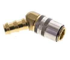 Latón DN 9 Enchufe de anclaje del molde 12,7 mm Pilar de la manguera 45 grados