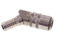 Acero inoxidable DN 9 Enchufe de anclaje para manguera de 13 mm Pilar de 45 grados