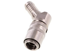 Acero inoxidable DN 9 Enchufe de anclaje para manguera de 13 mm Pilar de 45 grados