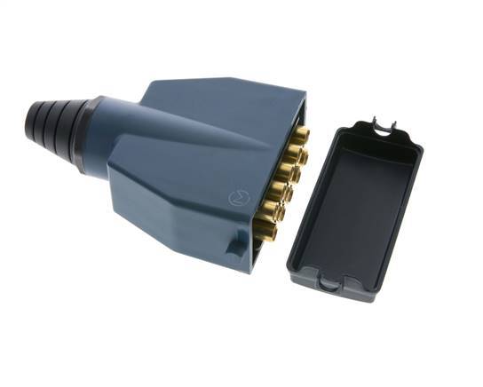 Enchufe múltiple de latón 12x4 mm Conexiones a presión