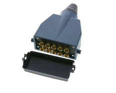 Enchufe múltiple de latón 12x4 mm Conexiones a presión
