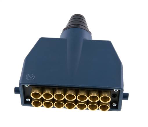 Enchufe múltiple de latón 14x6 mm Conexiones a presión