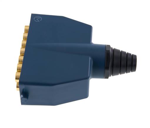 Enchufe múltiple de latón 14x6 mm Conexiones a presión