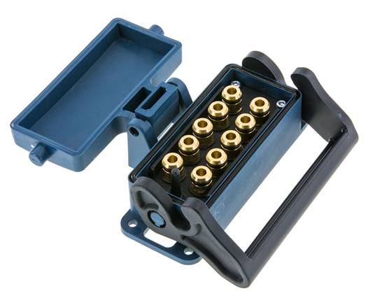 Enchufe múltiple de latón 10x6 mm Conexiones a presión Protección de desbloqueo
