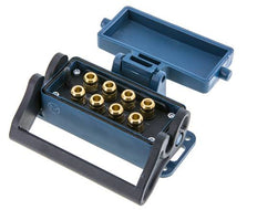 Enchufe múltiple de latón 8x8 mm Conexiones a presión Protección de desbloqueo