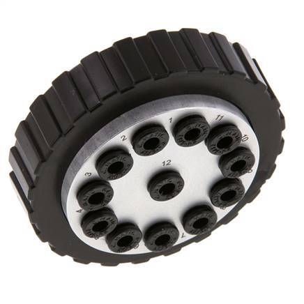 POM Enchufe múltiple 12x4 mm Conexiones a presión Vacío