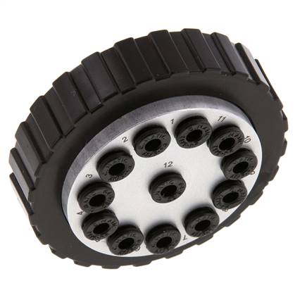 Acoplamiento múltiple POM Enchufe/enchufe 12x4 mm Conexiones a presión Vacío