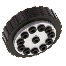 Acoplamiento múltiple POM Enchufe/enchufe 12x4 mm Conexiones a presión Vacío