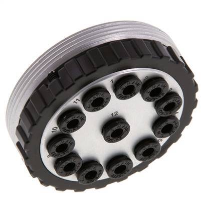 Enchufe múltiple de POM 12x4 mm Conexiones a presión Vacío