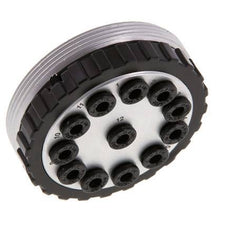 Enchufe múltiple de POM 12x4 mm Conexiones a presión Vacío