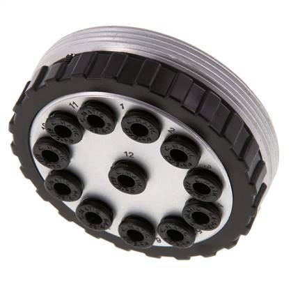Enchufe múltiple de POM 12x4 mm Conexiones a presión Vacío