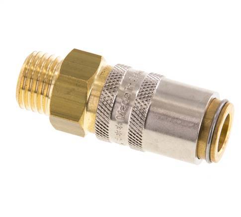Acoplamiento de latón DN 6 con rosca macho M14x1,5