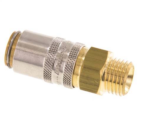 Acoplamiento de latón DN 6 con rosca macho M14x1,5