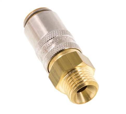 Acoplamiento de latón DN 6 con rosca macho M14x1,5
