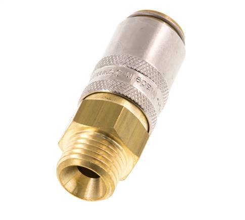 Acoplamiento de latón DN 6 con rosca macho M14x1,5