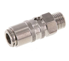 Acoplamiento de moldes de acero inoxidable DN 6 con rosca macho M14x1,5