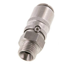 Acoplamiento de moldes de acero inoxidable DN 6 con rosca macho M14x1,5