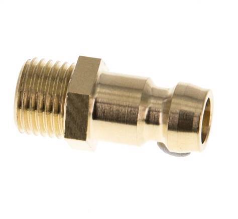 Tapón de acoplamiento del molde DN 6 de latón con rosca macho M10x1 [5 piezas]