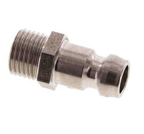 Tapón de acoplamiento del molde DN 6 de acero inoxidable con rosca macho M10x1