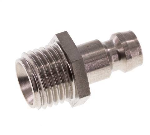 Tapón de acoplamiento de moldes DN 6 de acero inoxidable G 1/4 pulgadas rosca macho