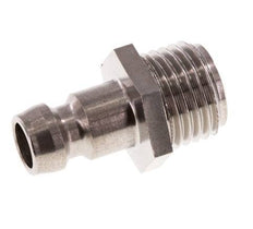 Tapón de acoplamiento de moldes DN 6 de acero inoxidable G 1/4 pulgadas rosca macho