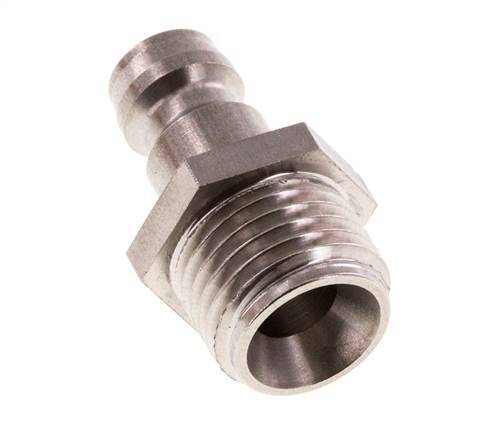 Tapón de acoplamiento de moldes DN 6 de acero inoxidable G 1/4 pulgadas rosca macho