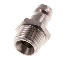 Tapón de acoplamiento de moldes DN 6 de acero inoxidable G 1/4 pulgadas rosca macho
