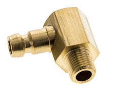 Tapón de acoplamiento del molde DN 6 de latón M10x1 rosca macho (cónico) 90-deg [2 piezas]