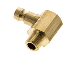 Tapón de acoplamiento del molde DN 6 de latón M10x1 rosca macho (cónico) 90-deg [2 piezas]
