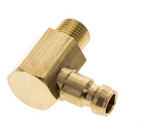 Tapón de acoplamiento del molde DN 6 de latón M10x1 rosca macho (cónico) 90-deg [2 piezas]