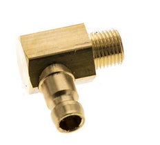 Tapón de acoplamiento del molde DN 6 de latón M10x1 rosca macho (cónico) 90-deg [2 piezas]
