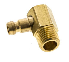 Latón DN 6 Tapón de Acoplamiento de Moldes M14x1,5 Rosca Macho (Cónica) 90-deg