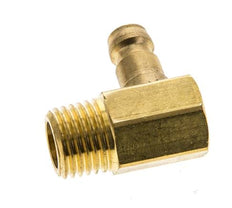 Latón DN 6 Tapón de Acoplamiento de Moldes M14x1,5 Rosca Macho (Cónica) 90-deg