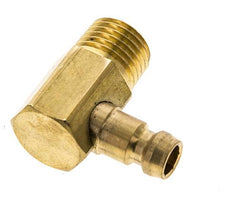 Latón DN 6 Tapón de Acoplamiento de Moldes M14x1,5 Rosca Macho (Cónica) 90-deg