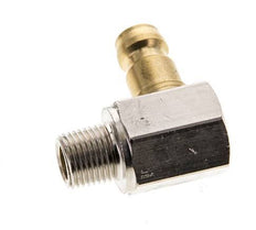 Acoplamiento de latón DN 6 R 1/8 pulgadas rosca macho 90-deg [2 piezas]
