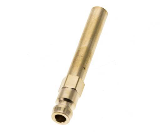 Latón DN 6 Tapón de anclaje al molde 8x63 mm Conexiones a presión [2 piezas]