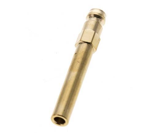 Latón DN 6 Tapón de anclaje al molde 8x63 mm Conexiones a presión [2 piezas]