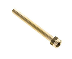 Tubo de latón roscado hembra M16x1,5 de 150 mm de longitud