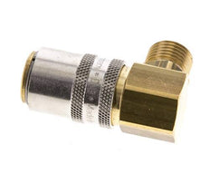 Latón DN 9 Acoplamiento de moldes Toma de corriente M16x1,5 Rosca Macho 90-deg
