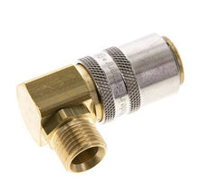 Latón DN 9 Acoplamiento de moldes Toma de corriente M16x1,5 Rosca Macho 90-deg
