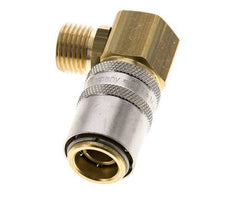 Latón DN 9 Acoplamiento de moldes Toma de corriente M16x1,5 Rosca Macho 90-deg