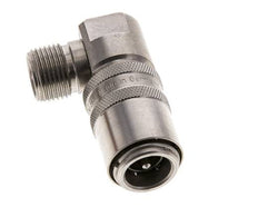 Acero inoxidable DN 9 Acoplamiento de moldes G 3/8 pulgadas rosca macho doble cierre de 90 grados